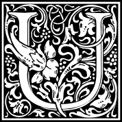 william-morris-letter-u