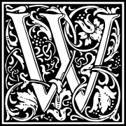 william-morris-letter-w