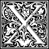 william-morris-letter-x